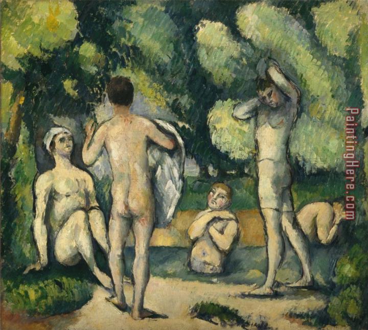 Paul Cezanne Bathers C 1880 Oil on Canvas